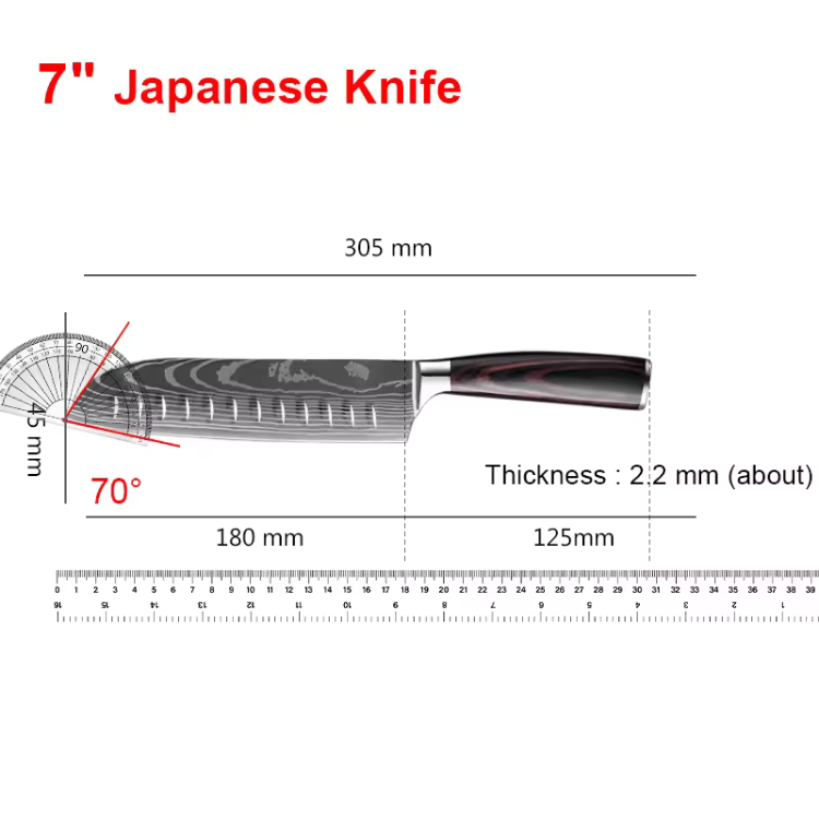 Celuxer™ Smooth Edge - Japanese Kitchen Knife